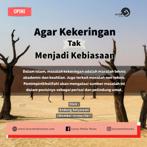 agar kekeringan tak menjadi kebiasaan