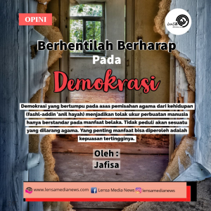berhenti berharap pd demokrasi
