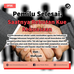 pemilu selesai, saatnya rebutan kue