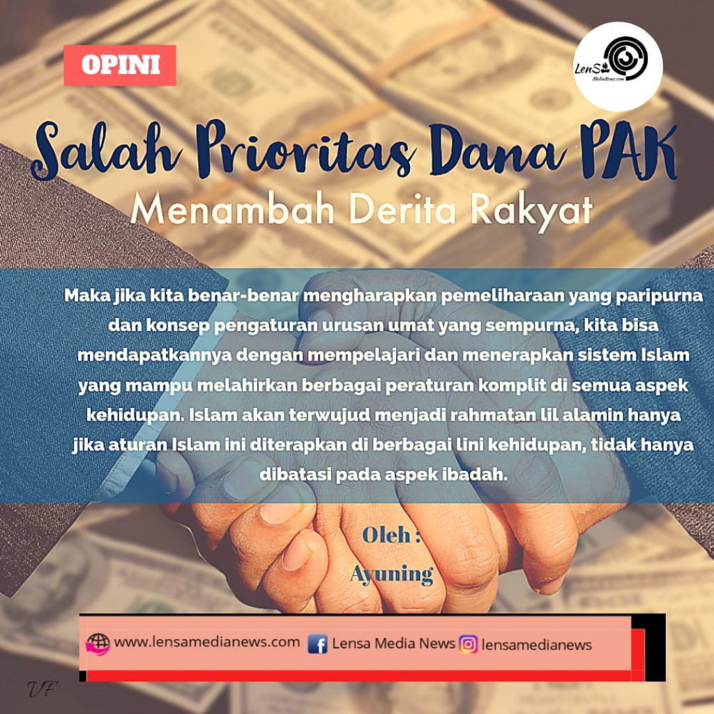 salah prioritas dana pak