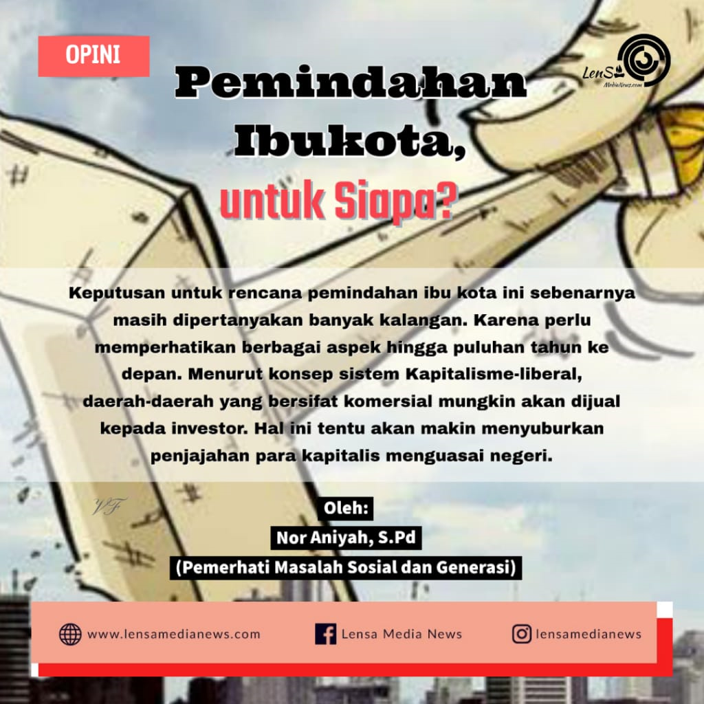 pemindahan ibukota untuk siapa