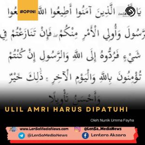 Ulil Amri Harus Dipatuhi